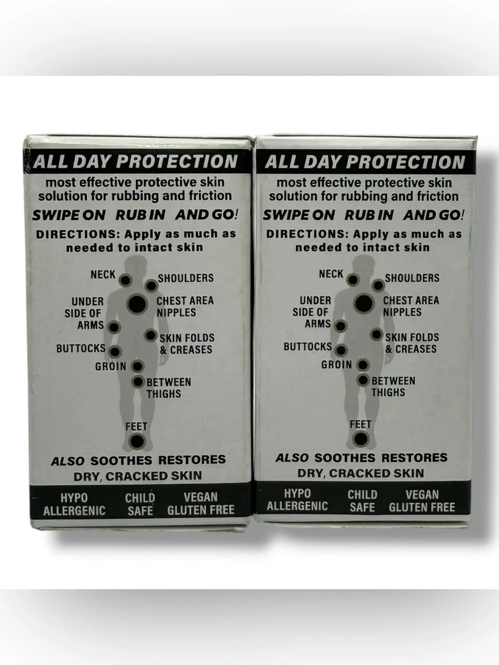 Body Glide Outdoor Anti Chafe Balm 2 Pack 0.8 oz Each Fragrance Free Sticks